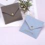 High Quality 12Oz Canvas Envelope Packaging Bag For Comb Mirror Custom Logo Canvas Cotton Jewelry Dust Pouch Envelope