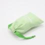 Promotion White Green Cotton Canvas Gift Packaging Skincare Makeup Bag Cotton Dust Pouch With Logo Printed