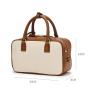 Factory wholesale  PU Leather Frame Crossbody Bag Retro Fashion Canvas Women Handbag
