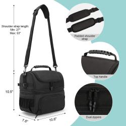 2024 New Design Factory Custom Thermal Cooler Lunch Bag Portable Insulation Food Carry Bag With Strap