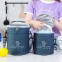 Trending Hot Products Adjustable Shoulder Strap Round Insulated Double Zipper Lunch Case Bag