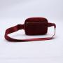 Keymay Stock New Fleece Red Sherpa Fanny Pack Interior Zipper Mesh Pockets 1L Crossbody Bags Adjustable Everywhere Belt Bag