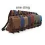 Hot Sale Casual Large Capacity canvas fabric backpack men shoulder back bag outdoor travel sling backpack for wholesale