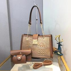 New wholesale luxury tote bags leather fashion quilted leather shoulder bags women's large capacity handbags 2024