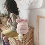 Light Backpack Small Solid Color Plush Gifts Rabbit Bear School Bag  Kids Backpack School Bag For Kids