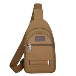 New Fashionable  Men Chest Canvas Bag Multipurpose Sports Bag With Large Capacity Pure Color Durable Cycling Bags