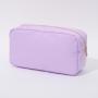 2021 stock new customizable durable waterproof cosmetic bag nylon custom logo letter patch large capacity makeup bag