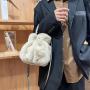 Wholesales Velvet China Supplier Fashion Bag Pearl Ladies Bags 2024 Clastic Bucket Latest Design Ladies Handbag