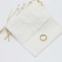 Luxury White Cotton Linen Envelope Eye Shadow Disc Jewelry Packaging Bag Linen Envelope Gift Cosmetic Pouch