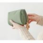 Professional Made Solid Color Mini Portable Handbag Cosmetic Bag Girls Nylon Small Makeup Bag