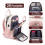 LOVEVOOK Fashion Travel Work Anti-theft Bag with Lock Laptop Backpack Purse College School Student Bookbag Women Travel Backpack