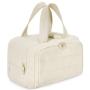 Custom logo Puffy Cosmetic Makeup Bag Organizer Lightweight Large Wide-open Travel Toiletry Bag for Women 2024