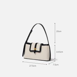 Custom Brand Women Ladies Handbags Luxury Design High Quality Leather Canvas Shoulder Bag