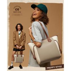 LOVEVOOK designer bags large capacity pu leather tote purse for women shoulder hand bags for ladies daily work office tote bags
