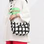 Summer High Capacity Fresh Sweet Ladies Bucket Bag 2022 New Style Fashion Japanese Retro Canvas Bag Student Stripe Messenger Bag