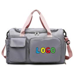 oem casual crossbody travel storage tote weekender bag gym duffel bags with shoe compartment and wet pocket
