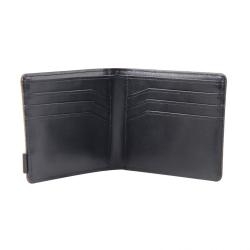 Slim bifold wallet durable canvas rfid blocking men's wallet bifold card holder