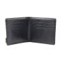Slim bifold wallet durable canvas rfid blocking men's wallet bifold card holder