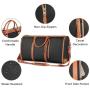 Convenient Carry-on Travel Bag Large Capacity PU Leather Luggage Bag Women's Fashion Travel Handbag