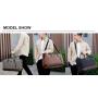 Custom Logo Sport Duffel Travel Bag Foldable Fashion Vintage Canvas Overnight Weekend Large Shoulder Travelling Bags for Men