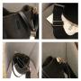 Luxury Ladies Bucket Single Shoulder Large Capacity Messenger Female Solid Color Handbag Bucket Pu Leather Lady Shoulder Bag
