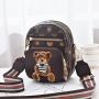 2024 New Crossbody Bag Mini Phone Bag Soft Leather Multi-Layer Women's Single Shoulder Small Round Bag