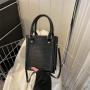 Fashion simple solid color vertical square handbag spring/summer 2023 new trend