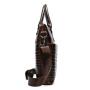 Genuine Embossed Crocodile Leather Male Business Briefcase Men's Handbag