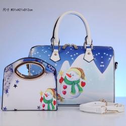 fashion ladies handbag set Personality print female bag Unique Christmas gift girl bag quality hot selling women shoulder bag