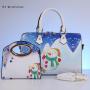 fashion ladies handbag set Personality print female bag Unique Christmas gift girl bag quality hot selling women shoulder bag
