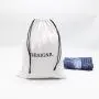 Custom Logo Printed Twill Cotton Drawstring Clothing Packaging Bag White Black Cotton Twill Gift Dust Bag