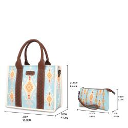 Popular Retro Canvas Bohemian Shoulder Tote Bag Luxury Design Handbags With Shoulder Strap Large Capacity Jacquard Handbag