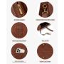 LOVEVOOK Vintage Leather Work Bag 15.6 in Laptop Tote Waterproof Computer Bag Business Office Briefcase Laptop Bag for Women