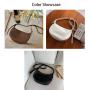ZWY082 Daily Fashion Casual PU Leather Women Crossbody Bag Simple Outdoor Travel Shopping Shoulder Bag Work Portable Bag