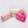 Waterproof Durable Nylon Pouch Small Large Size Toiletry Bag Embroidered Chenille Travel Makeup Bags Custom Label Cosmetic Bags