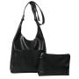 HR601 Women's Bag Simple Casual Fashion Soft PU Leather One Shoulder Bucket Bag Retro Solid Color Magnetic Buckle Tote Bag