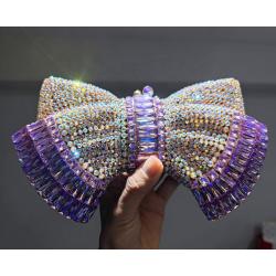 Luxury butterfly studded diamond clutch bag banquet full rhinestone bags women handbag stone evening bag