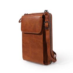 2024 phone bag for women New Mini Mobile Phone & Ladies Wallet Bag Retro Zipper Small Bag with Single Strap Wholesale