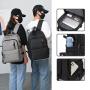 2024 New Solid Color Men's and Women's Business Backpack College Student Minimalist Fashion Backpack