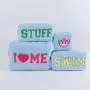 Keymay Custom Personalized Chenille Letter Bag Gift Blank Cosmetic Bag Waterproof Nylon Pouch Preppy Makeup Bag