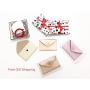 Wholesale Women Credit Card Holder Metallic Leather Envelope Purse Wallet Ladies Mini Card Holder