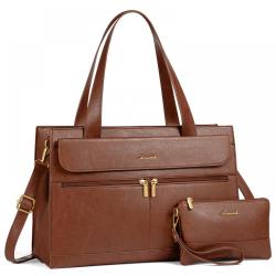 LOVEVOOK 2024 retro computer handbag high quality women's daily office shoulder bag for school travel work women laptop tote Bag