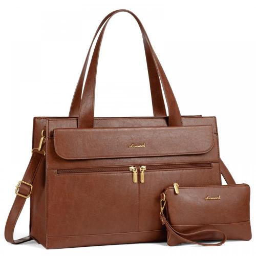 LOVEVOOK 2024 retro computer handbag high quality women's daily office shoulder bag for school travel work women laptop tote Bag