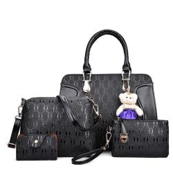 Handbags for Women Fashion Tote Bags Shoulder Bag Top Handle Clutch Satchel Purse Set 4pcs