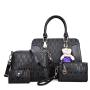 Handbags for Women Fashion Tote Bags Shoulder Bag Top Handle Clutch Satchel Purse Set 4pcs