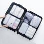 Custom Logo 8 Pcs/set Luggage Storage Bag Travel Clothes Bags Packing Cubes Travel Luggage Sets For Women Men