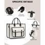 LOVEVOOK Wholesale Custom 15.6 in design carry on leather Canvas Laptop Bag Shoulder Messenger Bag Business Work Tote with purse