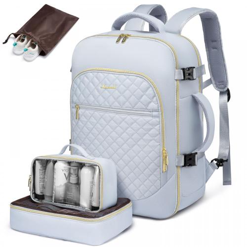 LOVEVOOK Large 30L Waterproof Suitcase Backpacks with 3 Packing Cubes Business School Weekender Overnight Travel Backpack Women