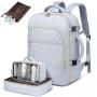 LOVEVOOK Large 30L Waterproof Suitcase Backpacks with 3 Packing Cubes Business School Weekender Overnight Travel Backpack Women