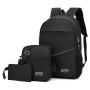 Custom Design Oxford Female Large Capacity men's Shoulder Bags Rucksack USB Charging Youth Backpack Set